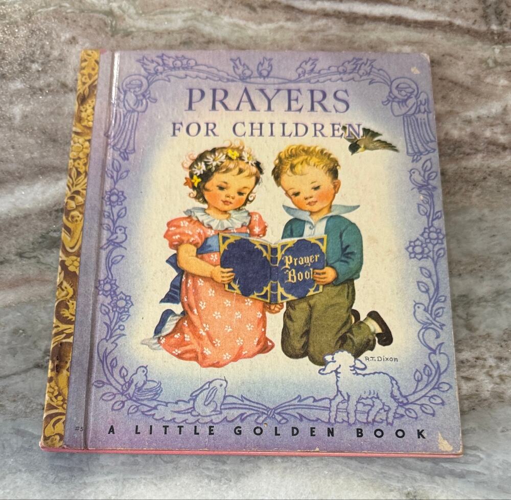 PRAYERS FOR CHILDREN 1942 Little Golden Book #5